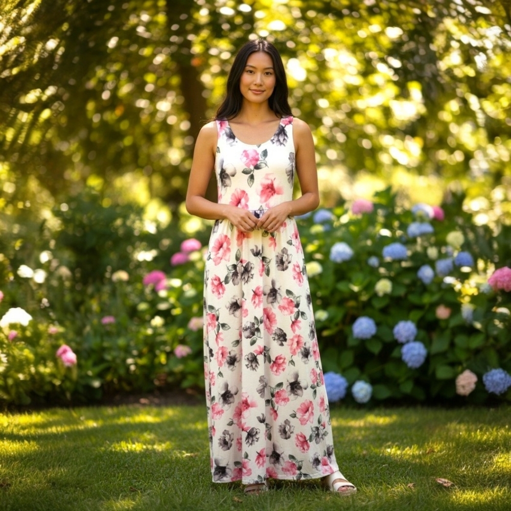 NWOT- BEESON RIVER Floral Maxi Dress - Size 1XL